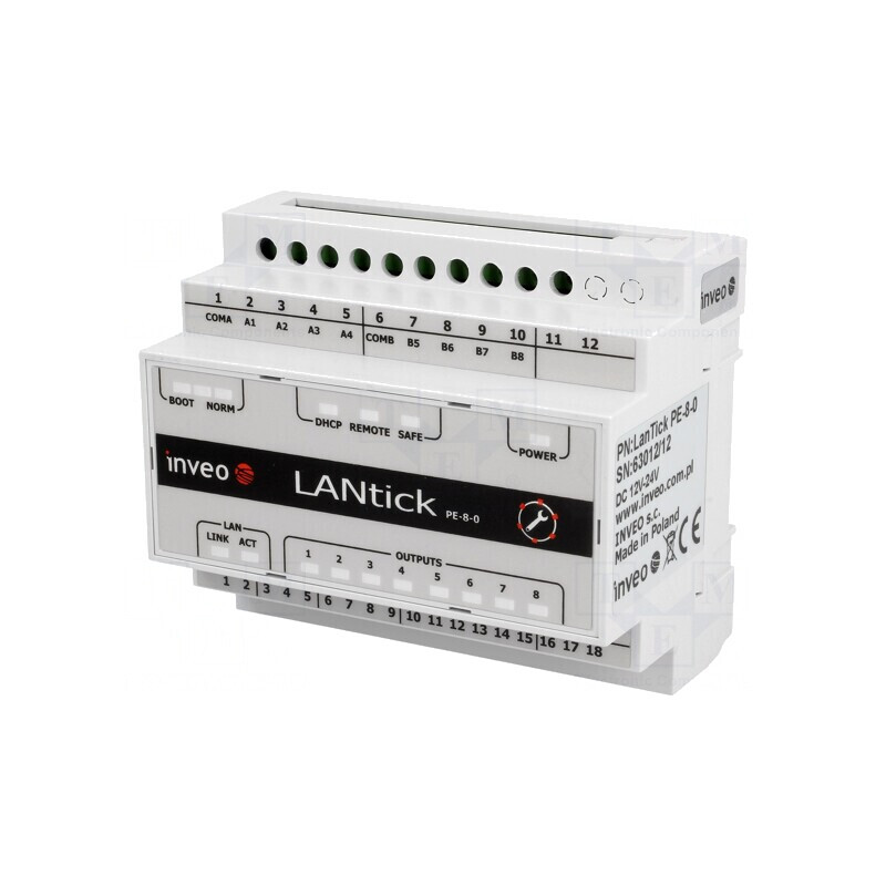 Modul Ieşiri Digitale 1 Port 10-24VDC pentru Şină DIN LAN LANTICK PE-8-0 | Electronic-mag.ro | Componente Electronice Modul Ieşiri Digitale 1 Port 10-24VDC pentru Şină DIN LAN LANTICK PE-8-0 | Electronic-mag.ro | Componente Electronice
