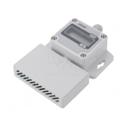 Adaptor: particule, temperatură şi umiditate | Ualim: 9÷36VDC | AR258/LCD/RS485