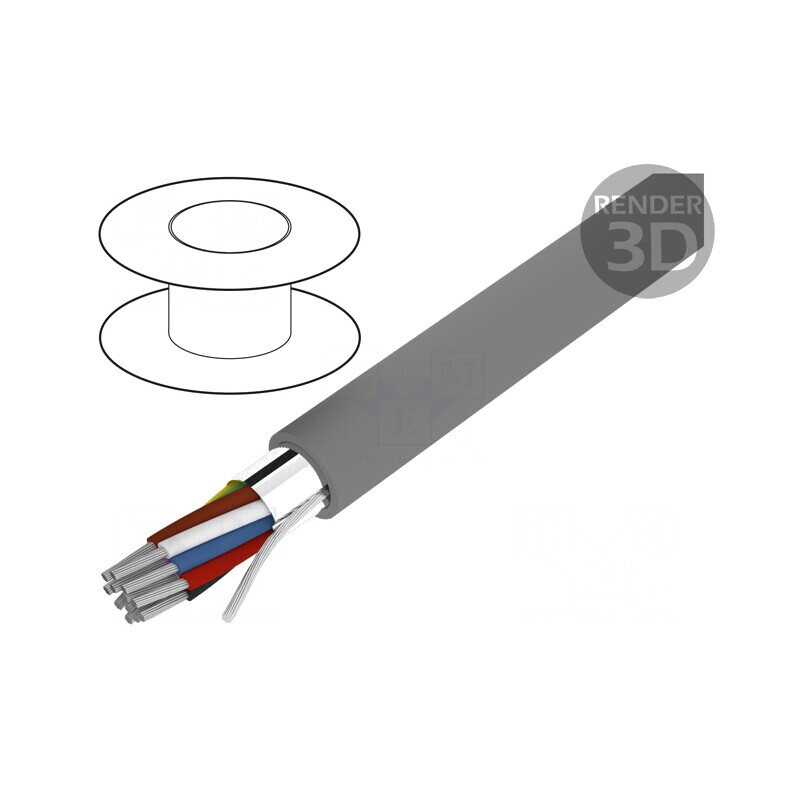 Cablu Alpha Essential ecranat 15x24AWG, folie Al-PET PVC