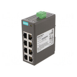 Switch Ethernet Neadministrabil 8 Porturi 12-48VDC EDS-208 | Electronic-mag.ro | Componente Electronice