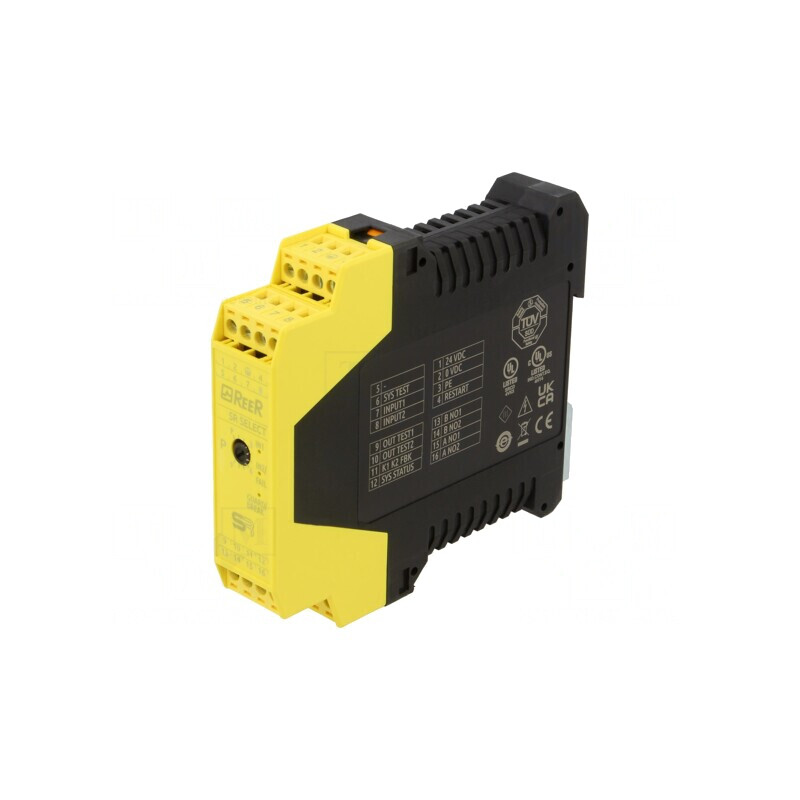 Releu de Siguranță 24VDC pentru Șină DIN SR SELECT | Electronic-mag.ro | Componente Electronice