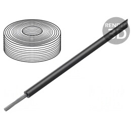 Cablu litat silicon negru 8AWG 15m 105°C 600V