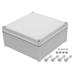 Carcasă universală policarbonat 278x278x130mm | Electronic-mag.ro | Componente Electronice