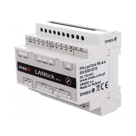Modul Intrare/Ieșire Digitală 1 Port 10-24VDC LAN | Electronic-mag.ro | Componente Electronice