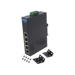 Switch Ethernet Neadministrabil 5 Porturi 12-48VDC | Electronic-mag.ro | Componente Electronice