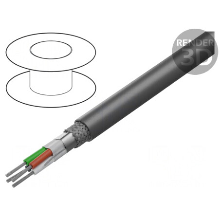 Cablu Xtra Guard Flex 4x26AWG PVC Gri 30,5m | Electronic-mag.ro | Componente Electronice