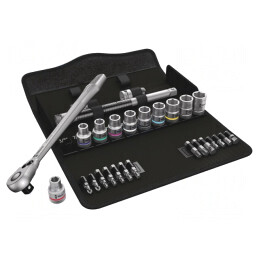 Set Chei Tubulare 1/2 Zyklop 28 Bucăți | Electronic-mag.ro | Componente Electronice