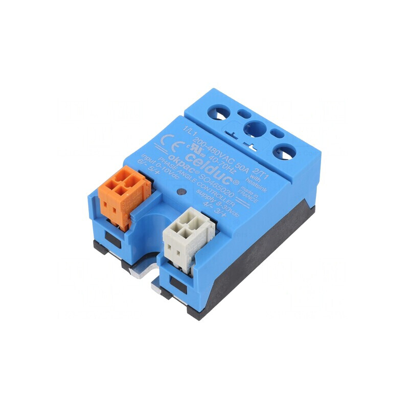 Releu Semiconductor 50A 1-fazat 0-10VDC 200-480VAC | Electronic-mag.ro | Componente Electronice