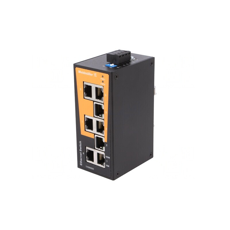 Switch Ethernet 8 Porturi Neadministrabil 9.6-60VDC | Electronic-mag.ro | Componente Electronice