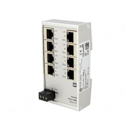 Switch Ethernet Neadministrabil 8 Porturi RJ45 9-60VDC | Electronic-mag.ro | Componente Electronice