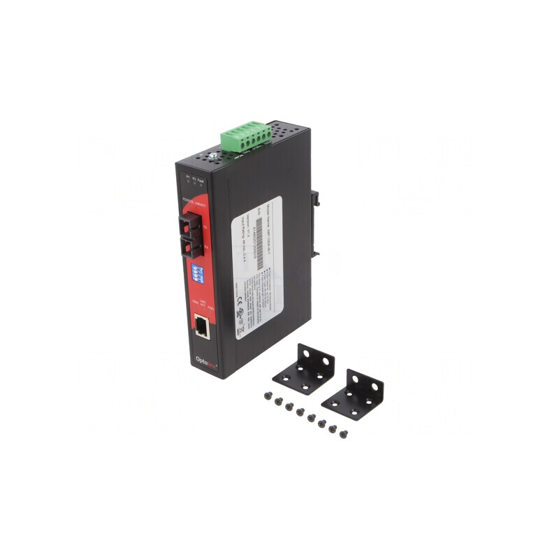 Media Convertor Ethernet/Fibră Optică Multimod 48VDC 3,3W | Electronic-mag.ro | Componente Electronice