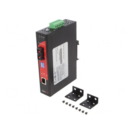 Media Convertor Ethernet/Fibră Optică Multimod 48VDC 3,3W | Electronic-mag.ro | Componente Electronice