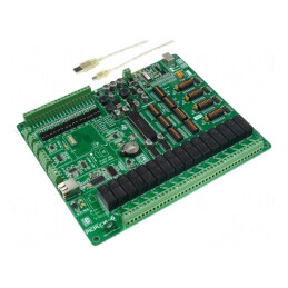 Kit Dezvoltare Microchip PIC18 și PICPLC16 V6 PLC System