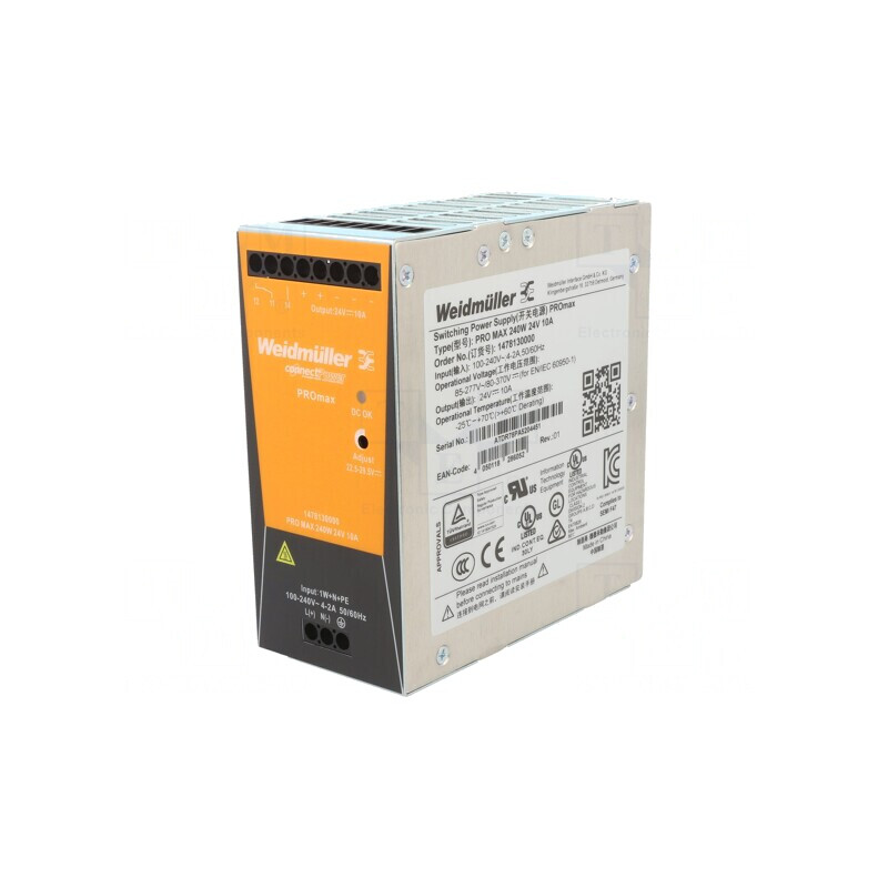 Alimentator pentru șină DIN 240W 24V 10A | Electronic-mag.ro | Componente Electronice