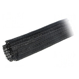 Trese din poliester | Øtresă: 50,8mm | poliester | neagră | -70÷125°C | GRP1302IN BLACK 25 FT