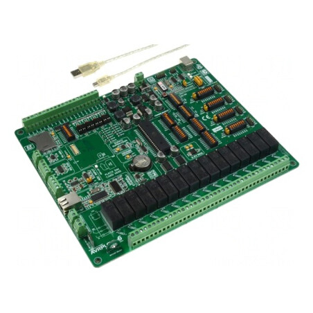 Kit Dezvoltare Microchip AVR ATMEGA AVRPLC16 V6 PLC System | Electronic-mag.ro | Componente Electronice