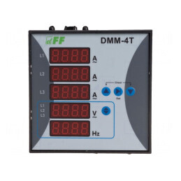 Aparat de măsură: parametri de reţea | pe panou | LED x5 | 3-fazată | DMM-4T