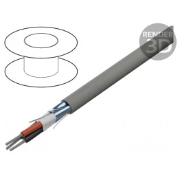 Cablu EcoCable Mini 3x26AWG Al-PET MPPE Gri Întunecat | Electronic-mag.ro | Componente Electronice