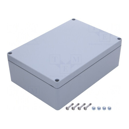 Carcasă universală aluminiu gri 230x330x110 mm | Electronic-mag.ro | Componente Electronice
