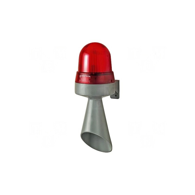 Semnalizator Luminos și Acustic 230VAC LED Roșu IP65 98dB | Electronic-mag.ro | Componente Electronice