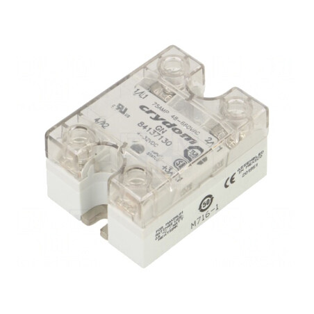 Releu semiconductor 75A 1-fazat 4-32VDC 48-660VAC | Electronic-mag.ro | Componente Electronice