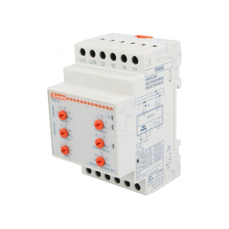 Releu de Monitorizare 230VAC pentru Şină DIN SPDT PMA50A240 | Electronic-mag.ro | Componente Electronice