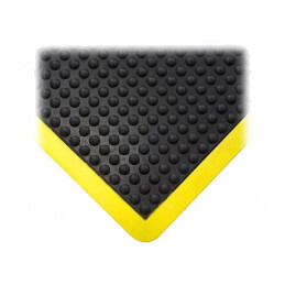 Covor anti-oboseală Bubblemat gumă neagră 0,9x1,2m