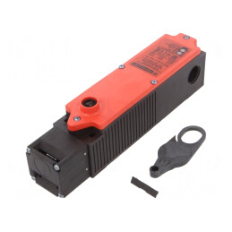 Întrerupător de siguranță cu blocare roșie IP66 XCSLE NC x2 | Electronic-mag.ro | Componente Electronice