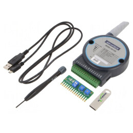 Intrare digitală pentru șină DIN 80x139x25mm 2 canale | Electronic-mag.ro | Componente Electronice
