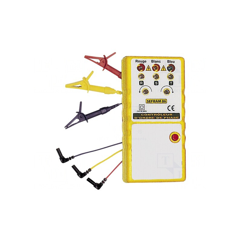 Tester succesiune faze 50-60Hz cu husă SEFRAM86 | Electronic-mag.ro | Componente Electronice