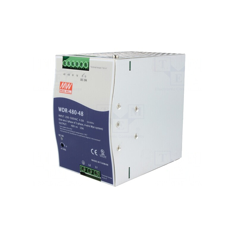 Alimentator Pulsatoriu DIN 480W 48V 10A | Electronic-mag.ro | Componente Electronice Alimentator Pulsatoriu DIN 480W 48V 10A | Electronic-mag.ro | Componente Electronice