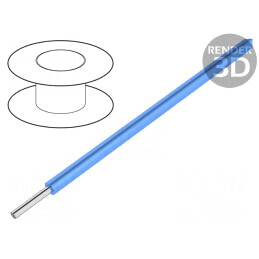 Cablu EcoWire Cu 18AWG MPPE Albastru 600V 305m | Electronic-mag.ro | Componente Electronice