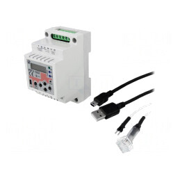 Timer Interval 1-1200s DPDT 8-30VDC pentru şină DIN 16A | Electronic-mag.ro | Componente Electronice