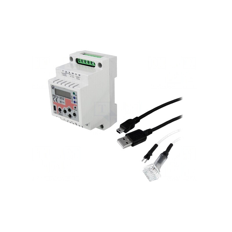 Timer Interval 1-1200s DPDT 8-30VDC pentru şină DIN 16A | Electronic-mag.ro | Componente Electronice