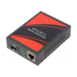 Media Convertor Giga Ethernet/Fibră Optică SFP 52VDC 30W | Electronic-mag.ro | Componente Electronice