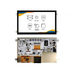 Display TFT 7" 1024x600 LED RGB | Electronic-mag.ro | Componente Electronice