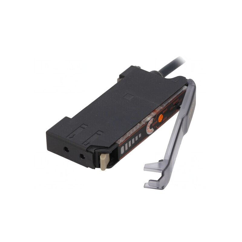 Amplificator fibră optică PNP cu cablu 2m IP50 | Electronic-mag.ro | Componente Electronice