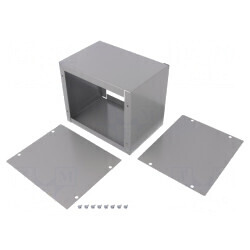 Carcasă universală oțel gri 127x152x102mm | Electronic-mag.ro | Componente Electronice