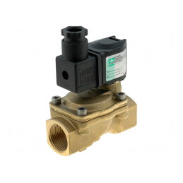 Ventil electromagnetic alamă cauciuc NBR 0,1-16bar IP65 | Electronic-mag.ro | Componente Electronice