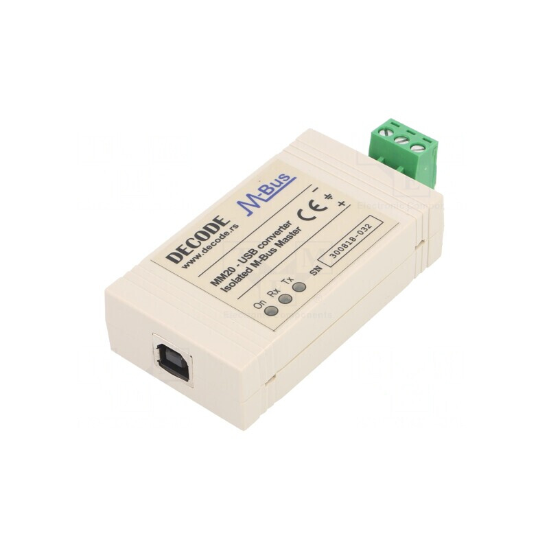 Convertor M-Bus USB 2.0 cu Alimentare USB | Electronic-mag.ro | Componente Electronice