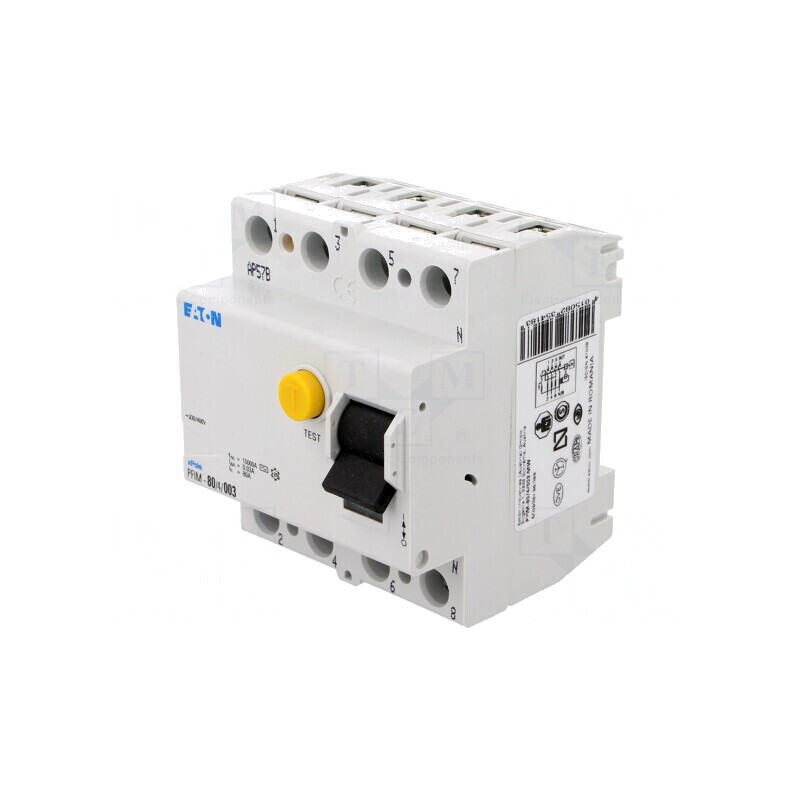 Întrerupător diferenţial 80A 4P 30mA 400VAC | Electronic-mag.ro | Componente Electronice