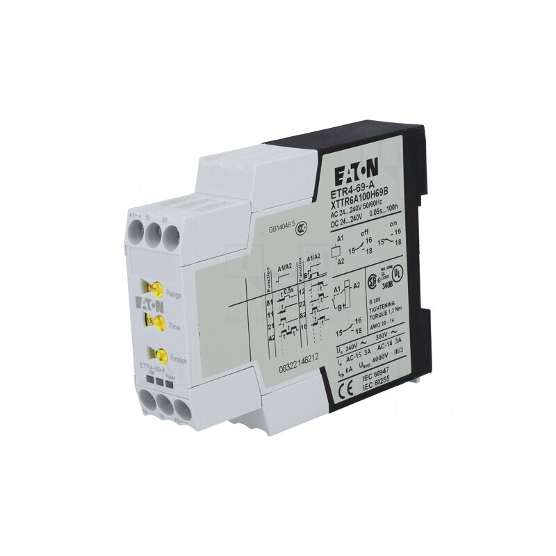 Timer Digital Programabil 0.05s-100h SPDT 250VAC 3A 24-240VAC/DC ETR4-69-A | Electronic-mag.ro | Componente Electronice