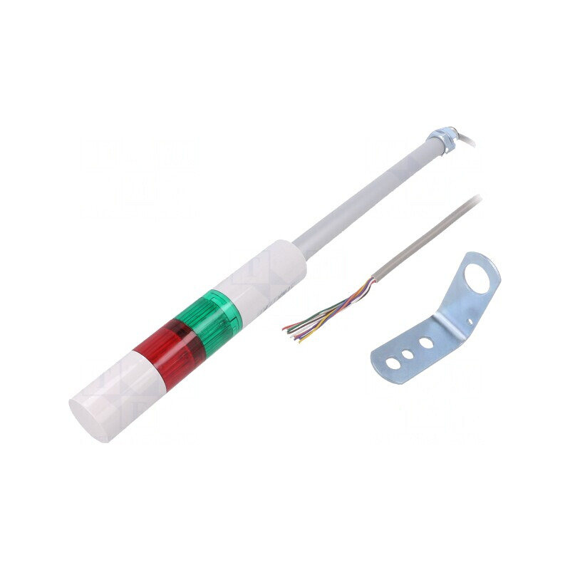 Coloană de semnalizare LED roșu/verde 24VDC | Electronic-mag.ro | Componente Electronice