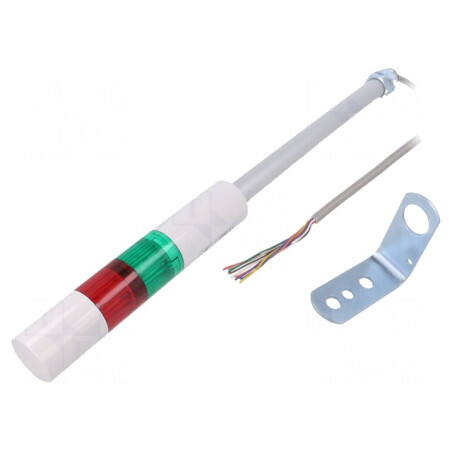 Coloană de semnalizare LED roșu/verde 24VDC | Electronic-mag.ro | Componente Electronice