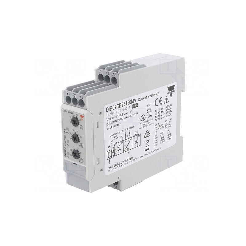 Releu Monitorizare Curent AC/DC SPDT DIB02CB23150MV | Electronic-mag.ro | Componente Electronice