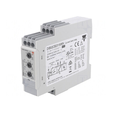 Releu Monitorizare Curent AC/DC SPDT DIB02CB23150MV | Electronic-mag.ro | Componente Electronice