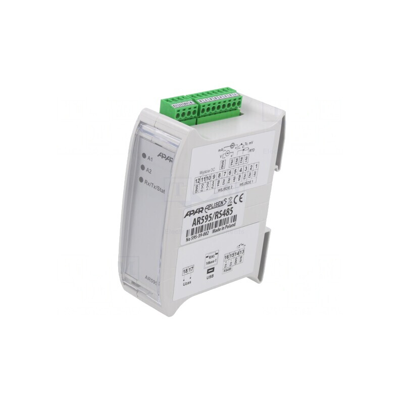 Adaptor Semnale Analogice pentru Șină DIN IP20 0-50°C AR595/RS485 | Electronic-mag.ro | Componente Electronice