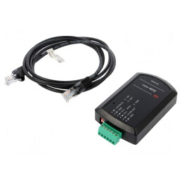 Convertor RS485 la Ethernet 1 Port IP30 115,2kbps | Electronic-mag.ro | Componente Electronice