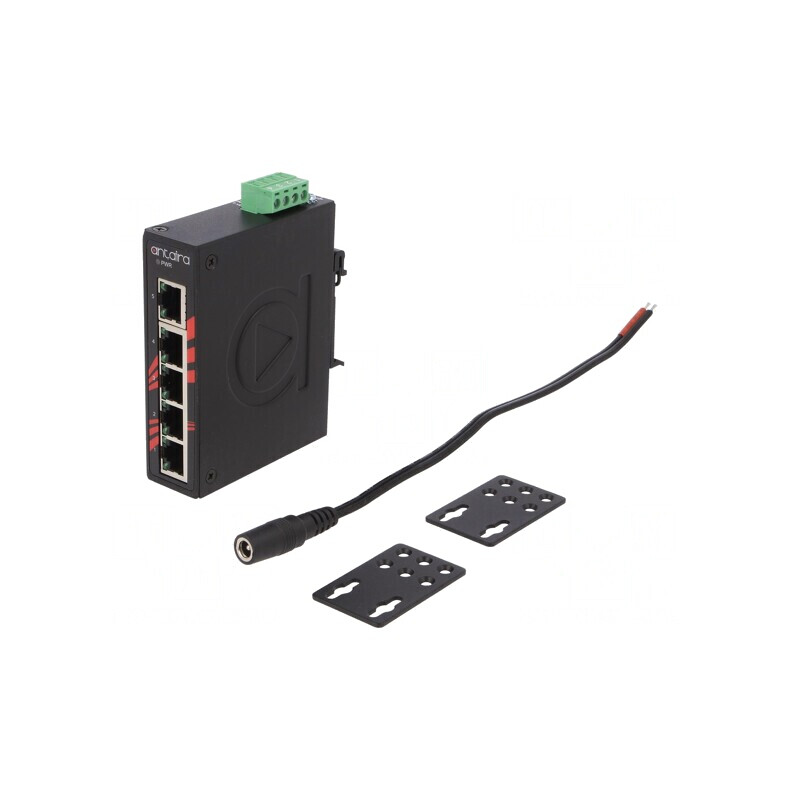 Switch Ethernet Neadministrabil 5 Porturi 12-48VDC | Electronic-mag.ro | Componente Electronice