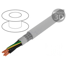 Cablu ecranat PVC Pro-Met 4G1,5mm2 Cupru